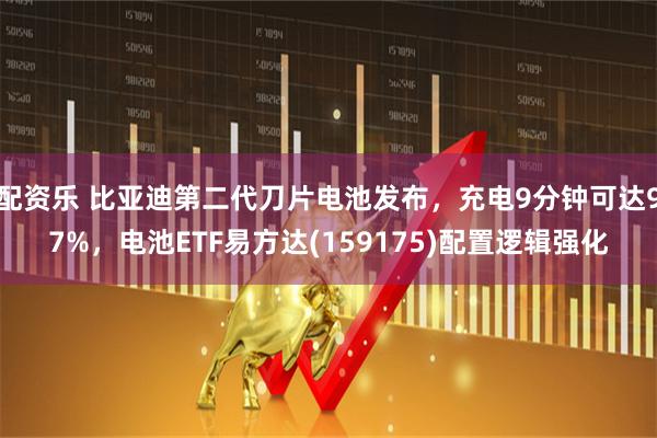 配资乐 比亚迪第二代刀片电池发布，充电9分钟可达97%，电池ETF易方达(159175)配置逻辑强化